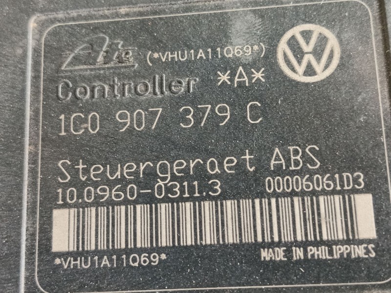 Recambio de abs para volkswagen golf iv (1j1) 1.9 tdi referencia OEM IAM 1J0698117C 1C0907379C 
