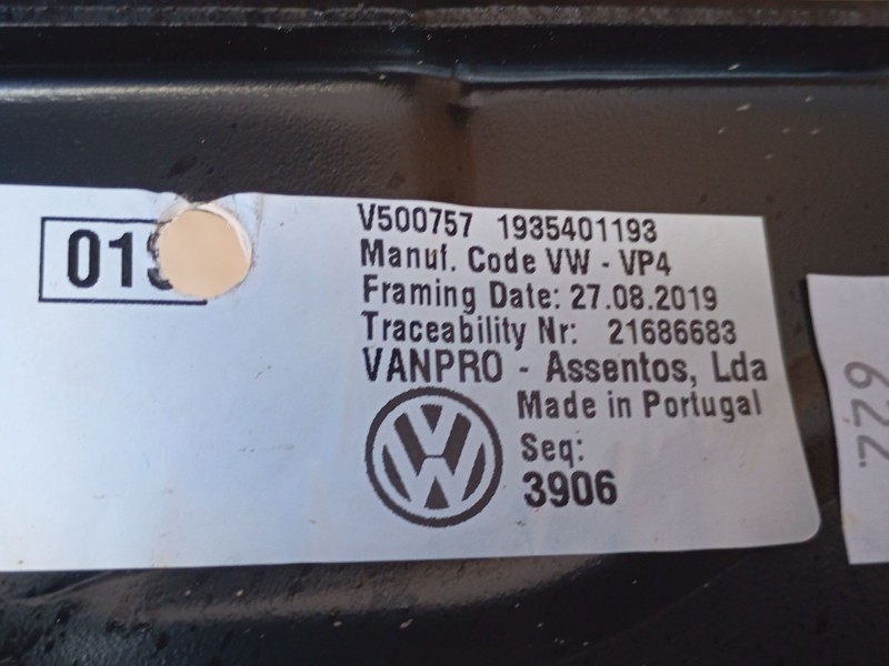 Recambio de asiento trasero izquierdo para seat alhambra (710, 711) 2.0 tdi referencia OEM IAM  21686683 