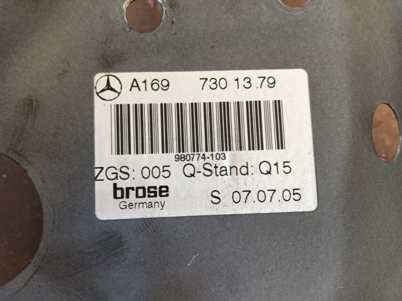 Recambio de elevalunas trasero derecho para mercedes-benz clase a (w169) a 150 (169.031, 169.331) referencia OEM IAM   