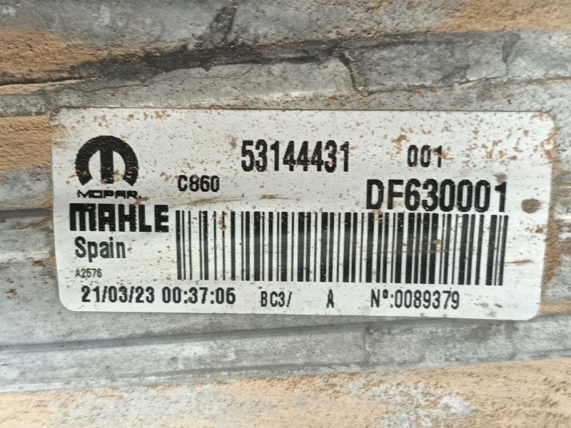 Recambio de intercooler para fiat ducato furgoneta (250_) 140 multijet 2,2 d referencia OEM IAM   