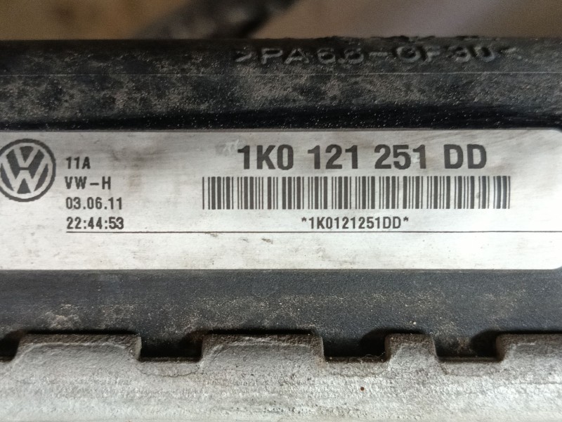 Recambio de radiador agua para volkswagen touran (1t3) 1.6 tdi referencia OEM IAM 1K0121251DM 1K0121251DD 
