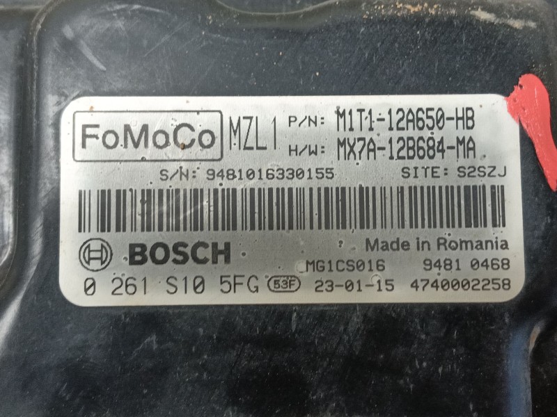 Recambio de centralita motor uce para ford puma (j2k, cf7) 1.0 ecoboost referencia OEM IAM 2553521 0261S105FG 