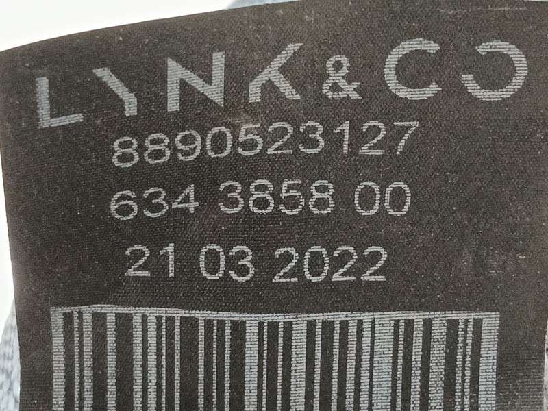 Recambio de cinturon seguridad trasero izquierdo para lynk & co 01 phev referencia OEM IAM   