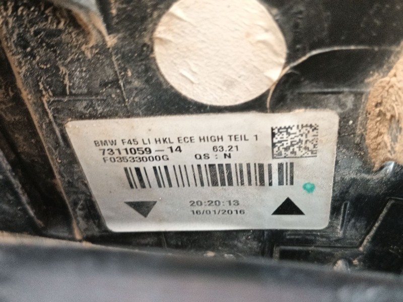 Recambio de piloto trasero izquierdo para bmw 2 active tourer (f45) 218 d referencia OEM IAM   