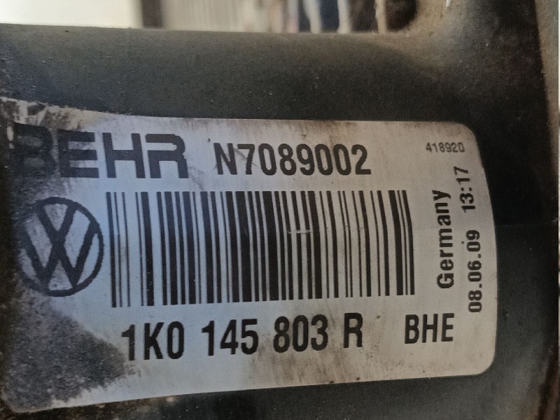 Recambio de intercooler para seat altea xl (5p5, 5p8) 2.0 tdi 4x4 referencia OEM IAM 1K0145803R N7089002 