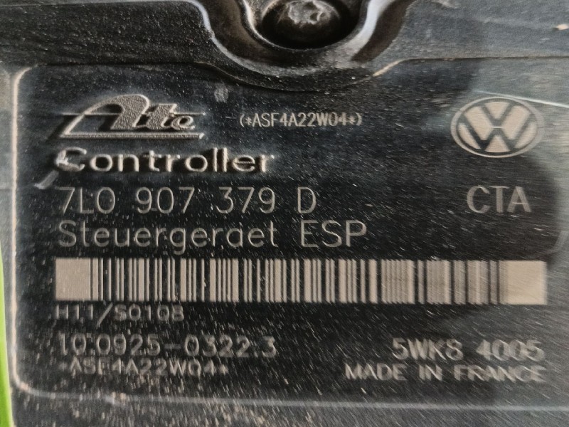 Recambio de abs para volkswagen touareg (7la, 7l6, 7l7) 5.0 v10 tdi referencia OEM IAM 7L0614111EBEF  