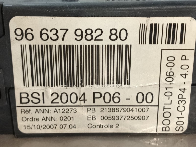 Recambio de bsi para peugeot 207/207+ (wa_, wc_) 1.6 hdi referencia OEM IAM   