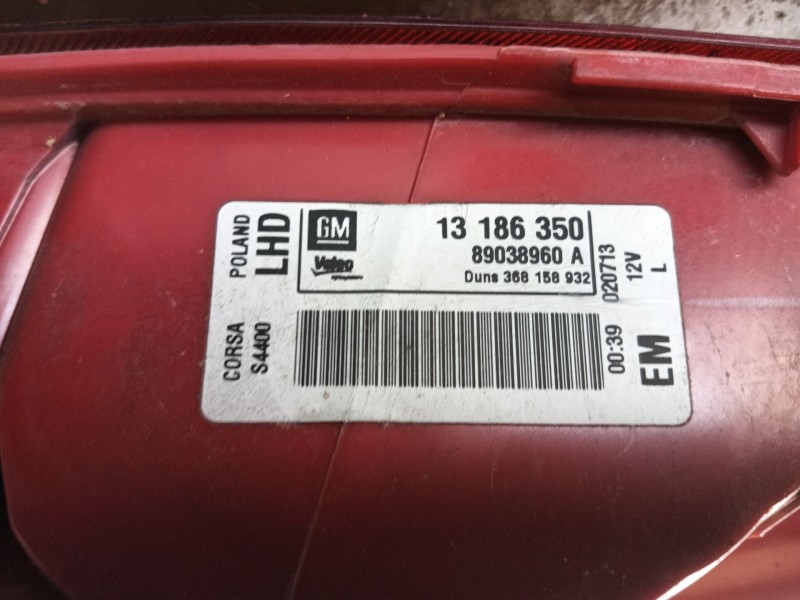 Recambio de piloto trasero izquierdo para opel corsa d (s07) 1.3 cdti (l08, l68) referencia OEM IAM   