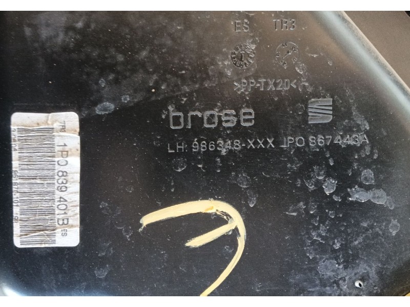 Recambio de elevalunas trasero izquierdo para seat leon (1p1) 1.9 tdi referencia OEM IAM   