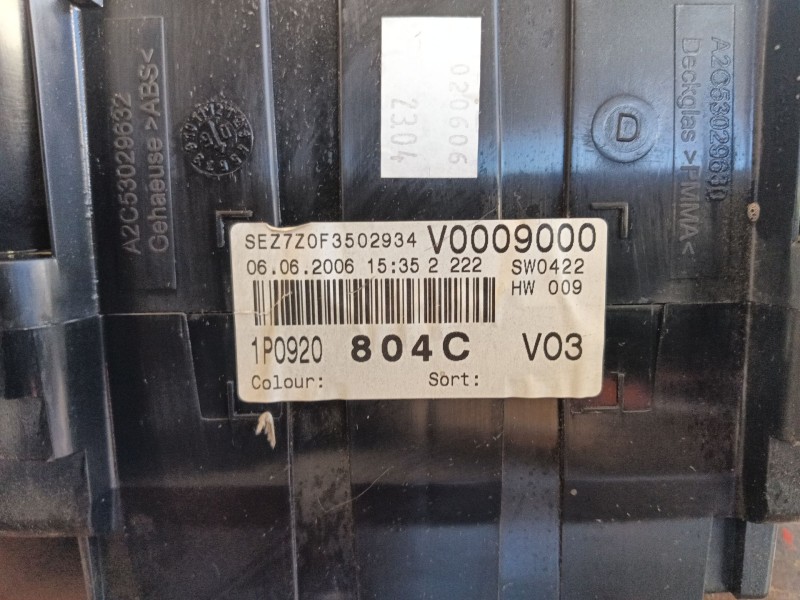 Recambio de cuadro instrumentos para seat leon (1p1) 1.9 tdi referencia OEM IAM   