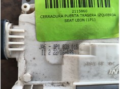 Recambio de cerradura puerta trasera izquierda para seat leon (1p1) 1.9 tdi referencia OEM IAM    2