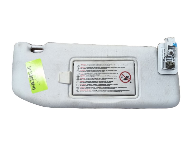 Recambio de parasol derecho para peugeot 208 i (ca_, cc_) 1.4 hdi referencia OEM IAM 16079193PR 1619396180 