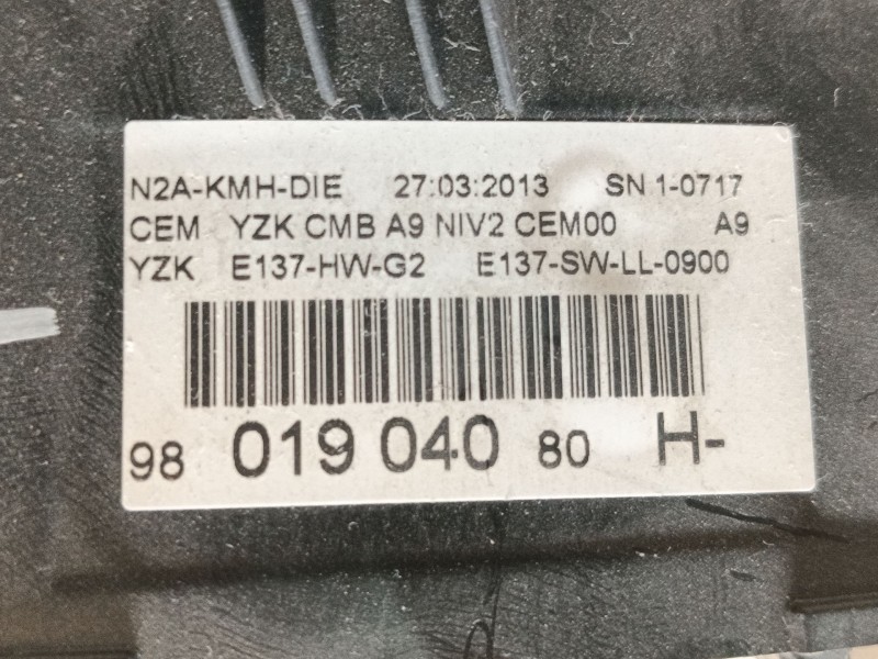 Recambio de cuadro instrumentos para peugeot 208 i (ca_, cc_) 1.4 hdi referencia OEM IAM   