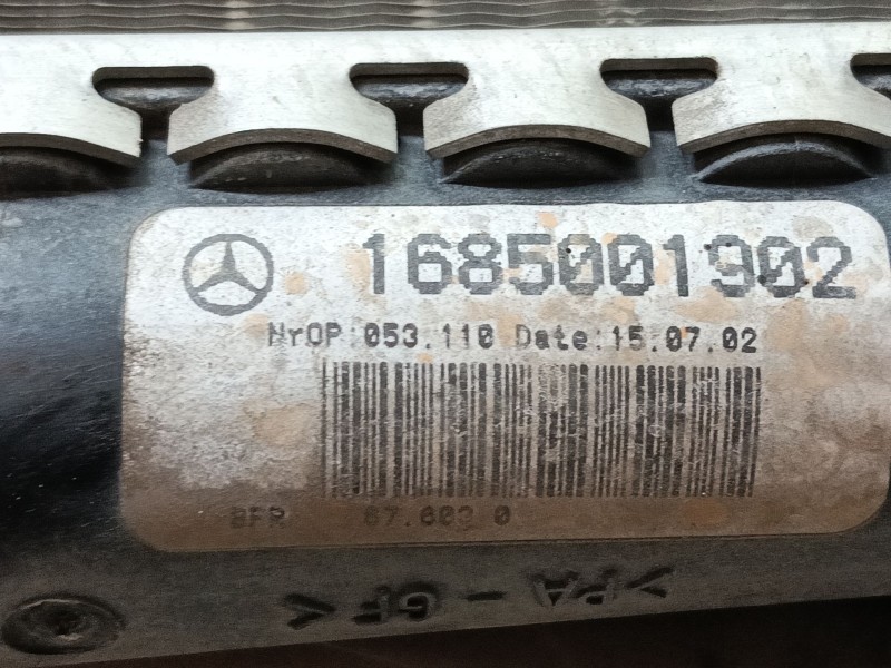 Recambio de radiador agua para mercedes-benz clase a (w168) a 140 (168.031, 168.131) referencia OEM IAM   