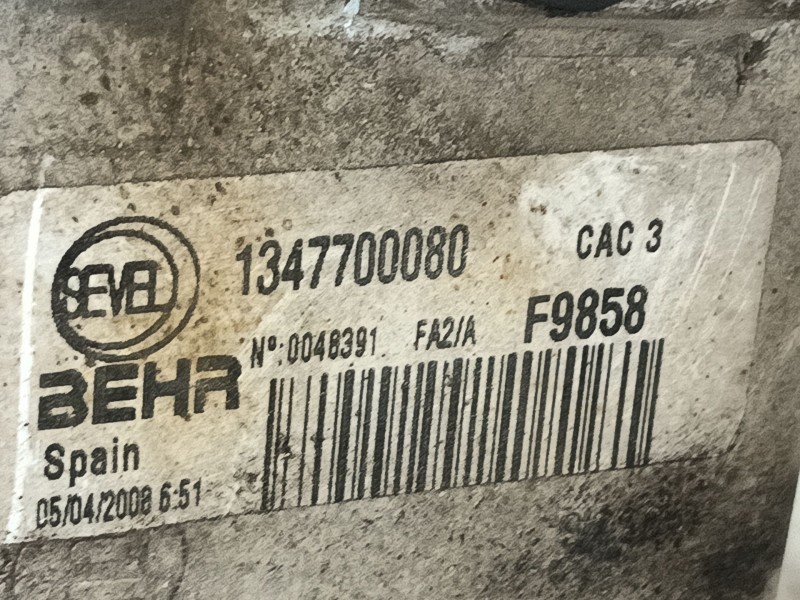 Recambio de intercooler para citroën jumper iii furgoneta 2.2 hdi 100 referencia OEM IAM  1347700080 