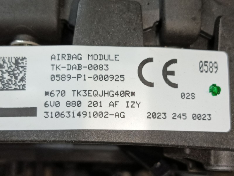 Recambio de airbag delantero izquierdo para skoda fabia iii (nj3) 1.2 tsi referencia OEM IAM 6V0880201A1QB  