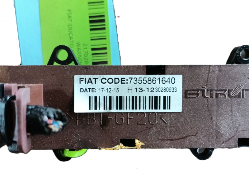 Recambio de warning para fiat ducato caja/chasis (250_) 115 multijet 2,0 d referencia OEM IAM   