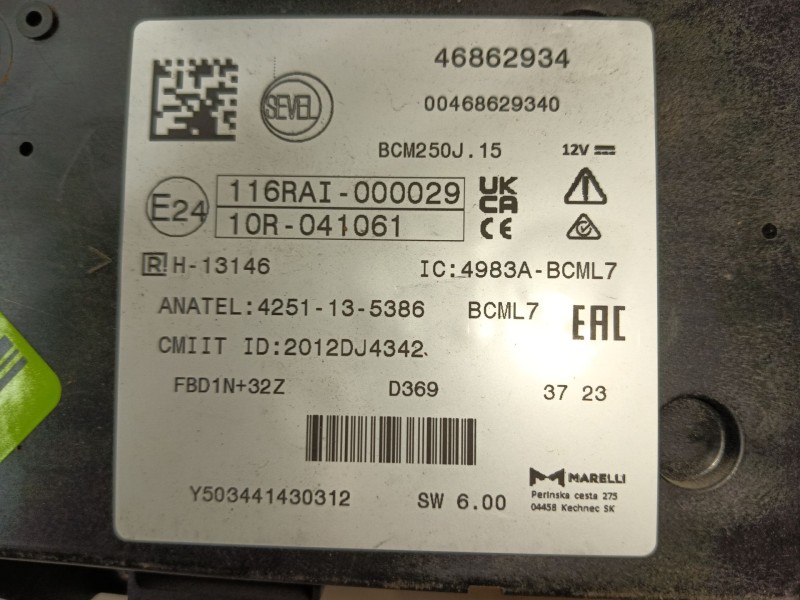 Recambio de caja reles / fusibles para peugeot boxer furgoneta 2.2 bluehdi 140 referencia OEM IAM   