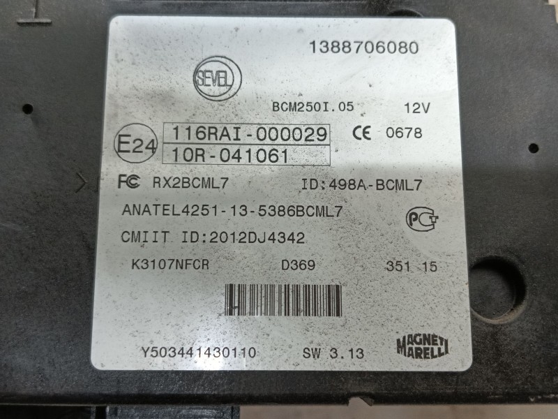 Recambio de caja reles / fusibles para fiat ducato caja/chasis (250_) 115 multijet 2,0 d referencia OEM IAM   