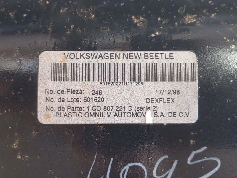Recambio de paragolpes delantero para volkswagen new beetle (9c1, 1c1) 1.9 tdi referencia OEM IAM  1C0807221D 