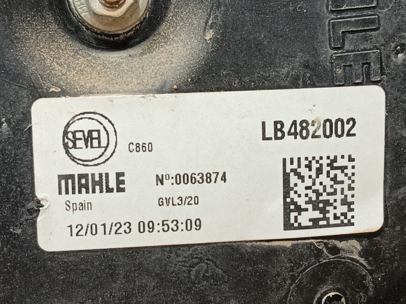 Recambio de electroventilador para peugeot boxer furgoneta 2.2 bluehdi 140 referencia OEM IAM   