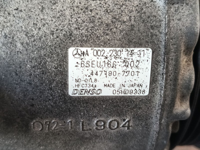 Recambio de compresor aire acondicionado para mercedes-benz clase b sports tourer (w245) b 180 cdi (245.207) referencia OEM IAM 