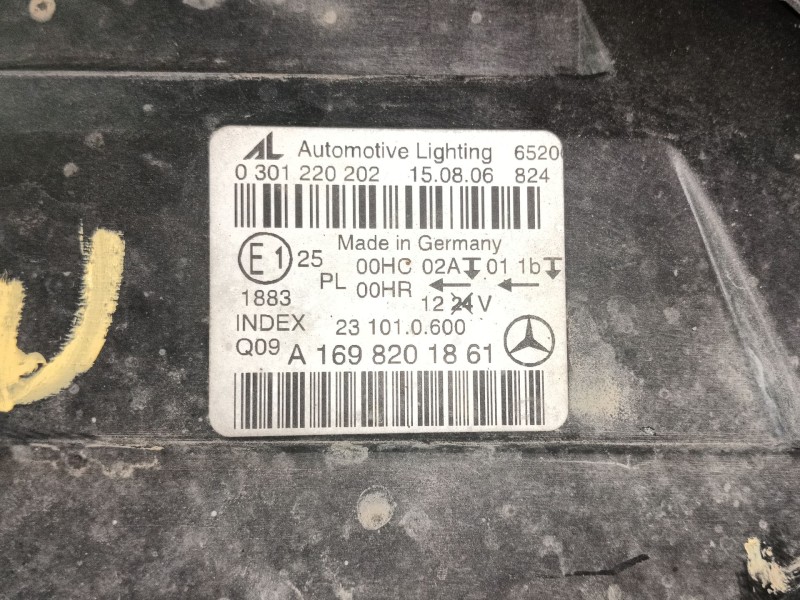 Recambio de faro derecho para mercedes-benz clase b sports tourer (w245) b 180 cdi (245.207) referencia OEM IAM   