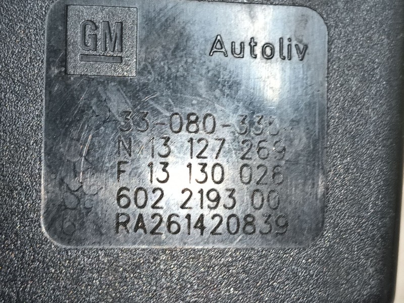 Recambio de enganche cinturon delantero derecho para opel astra h (a04) 1.9 cdti (l48) referencia OEM IAM   