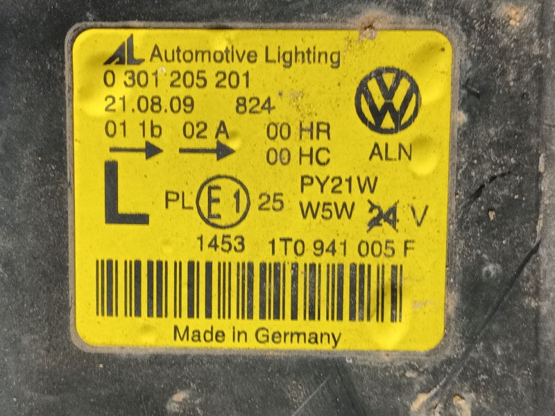 Recambio de faro izquierdo para volkswagen touran (1t1, 1t2) 1.9 tdi referencia OEM IAM 1T0941005R 0301205201 