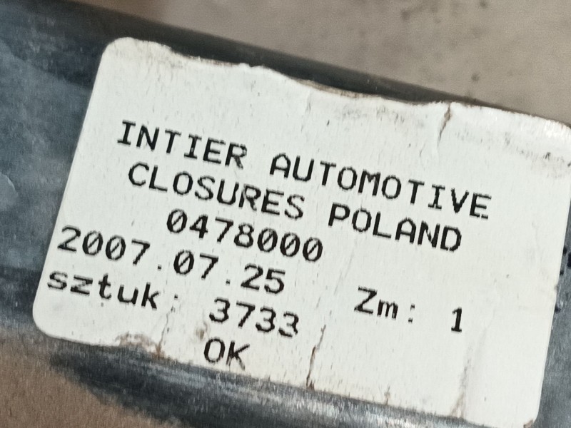 Recambio de elevalunas delantero derecho para fiat doblo furgoneta/monovolumen (223_) 1.3 d multijet referencia OEM IAM 51793186