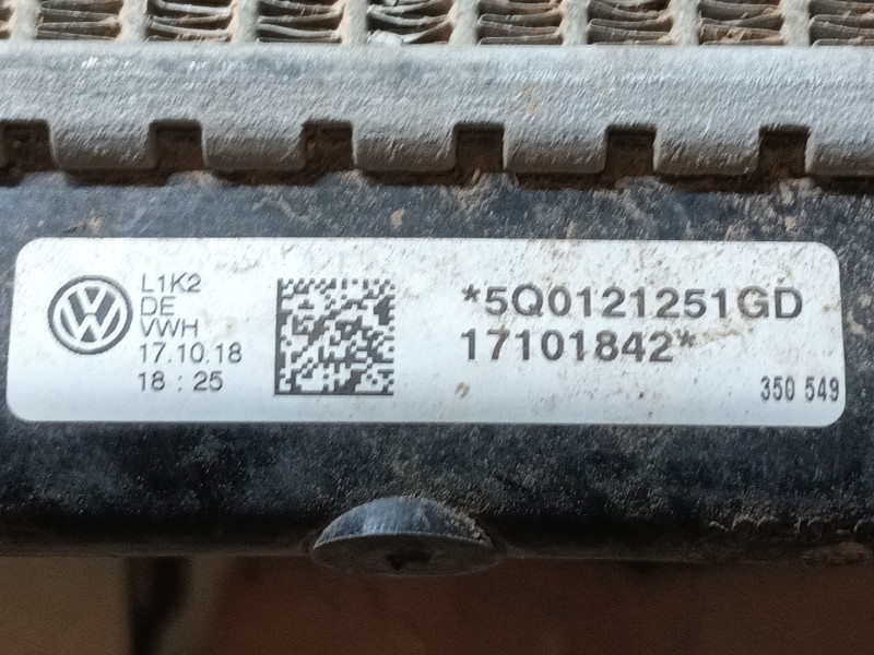 Recambio de radiador agua para volkswagen touran (5t1) 1.5 tsi referencia OEM IAM 5Q0121251GQ 17101842 