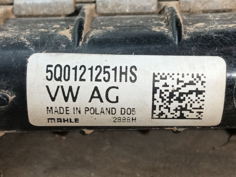 Recambio de radiador agua para volkswagen touran (5t1) 1.5 tsi referencia OEM IAM 5Q0121251HS  