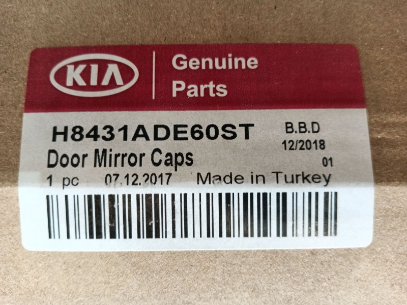Recambio de retrovisor derecho para kia stonic (yb) 1.0 t-gdi referencia OEM IAM H8431ADE60ST  