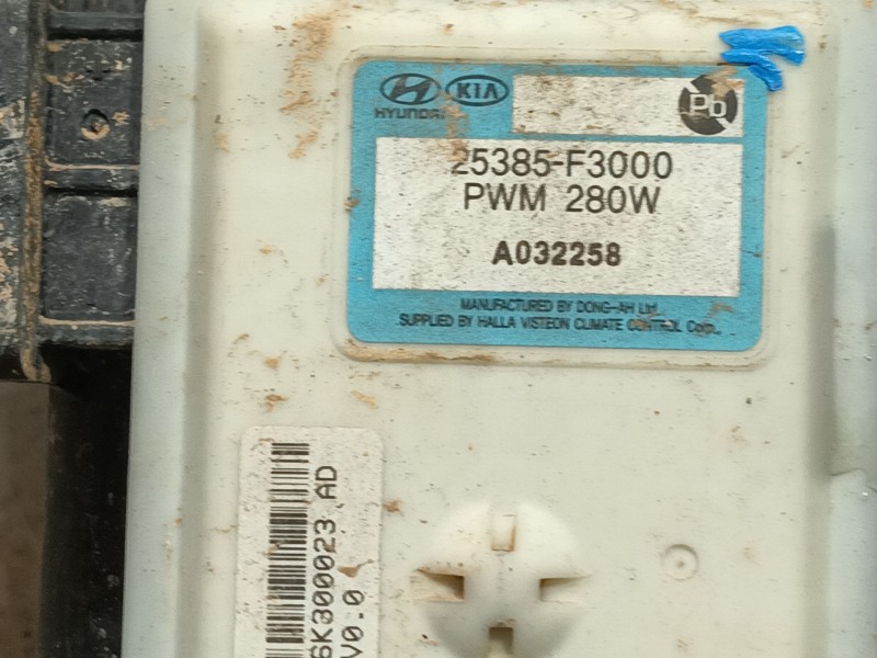 Recambio de electroventilador para hyundai i30 (pde, pd, pden) 1.0 t-gdi referencia OEM IAM 25385F3000  