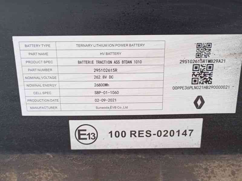 Recambio de bateria para dacia spring ev (b6m1) referencia OEM IAM  295102615R 