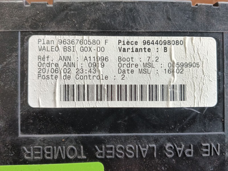 Recambio de bsi para peugeot 307 (3a/c) 2.0 hdi 90 referencia OEM IAM   