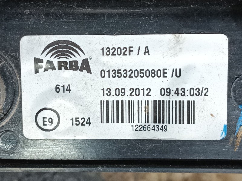 Recambio de piloto trasero derecho para peugeot bipper (aa_) 1.3 hdi 75 referencia OEM IAM 1624216980  