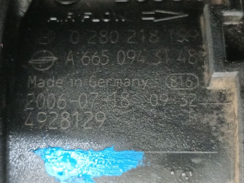 Recambio de caudalimetro para ssangyong rodius i 2.7 xdi referencia OEM IAM A6650943148 0280218199 