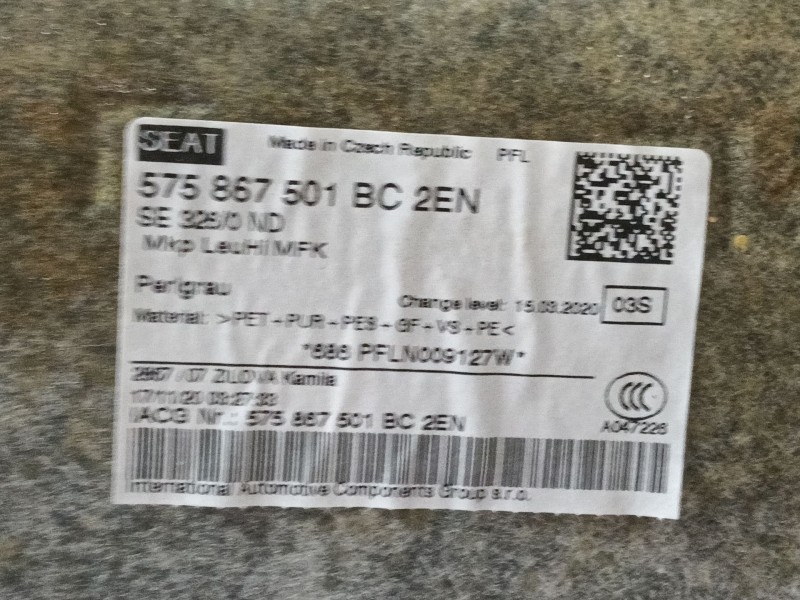 Recambio de techo interior para seat ateca (kh7, khp) 2.0 tdi referencia OEM IAM   