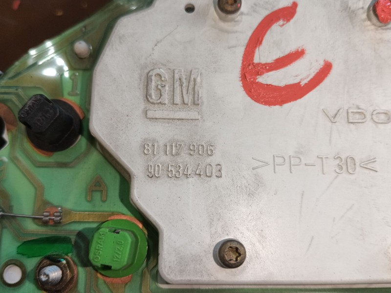 Recambio de cuadro instrumentos para opel tigra (s93) 1.4 16v (f07) referencia OEM IAM   