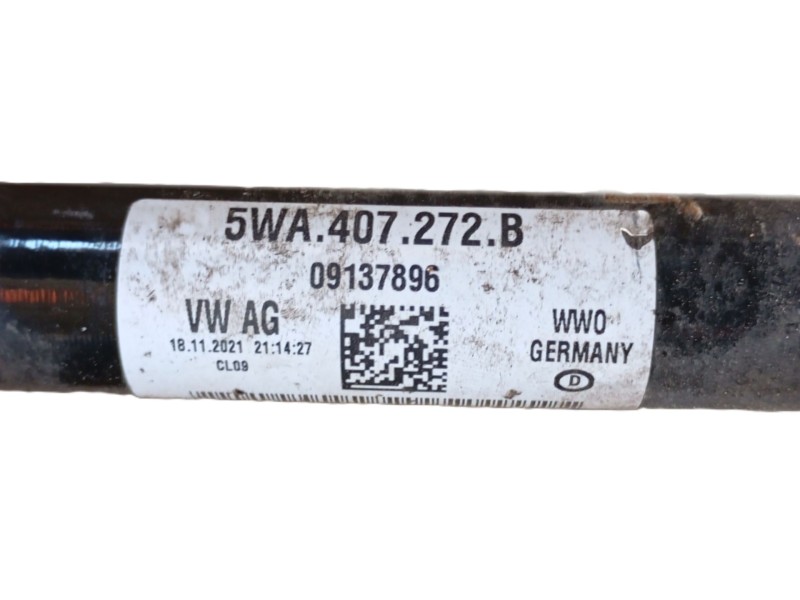 Recambio de transmision delantera derecha para volkswagen t-roc (a11, d11) 1.0 tsi referencia OEM IAM  5WA407272B 