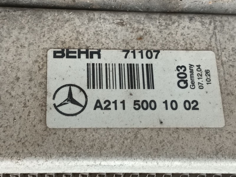 Recambio de intercooler para mercedes-benz clase e (w211) e 220 cdi (211.006) referencia OEM IAM 2115001102  