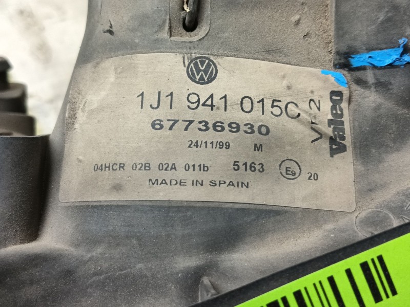 Recambio de faro izquierdo para volkswagen golf iv (1j1) 1.9 tdi referencia OEM IAM   