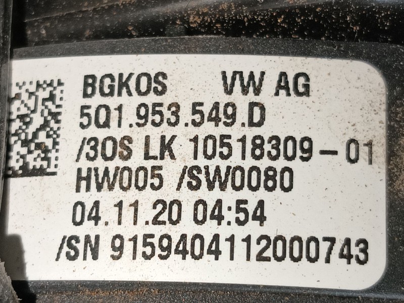 Recambio de anillo airbag para seat ateca (kh7, khp) 2.0 tdi referencia OEM IAM   