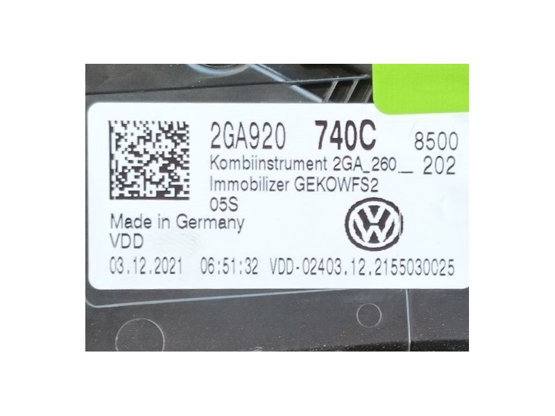 Recambio de cuadro instrumentos para volkswagen t-roc (a11, d11) 1.0 tsi referencia OEM IAM   