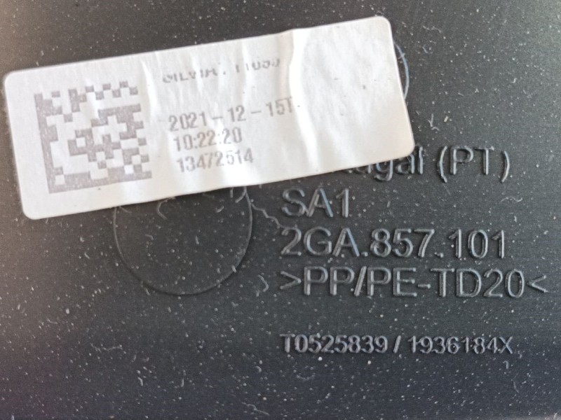 Recambio de guantera para volkswagen t-roc (a11, d11) 1.0 tsi referencia OEM IAM   