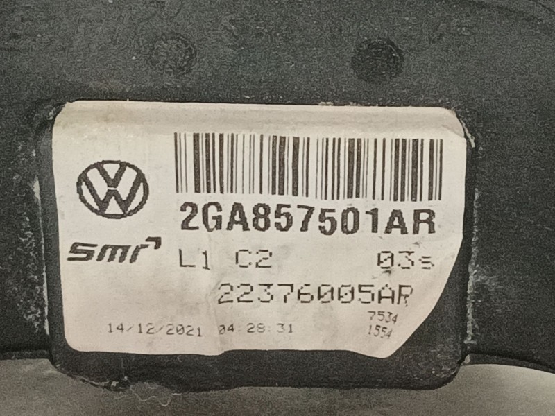 Recambio de retrovisor izquierdo para volkswagen t-roc (a11, d11) 1.0 tsi referencia OEM IAM 2GA857507AQ9B9 2GA857501AR 