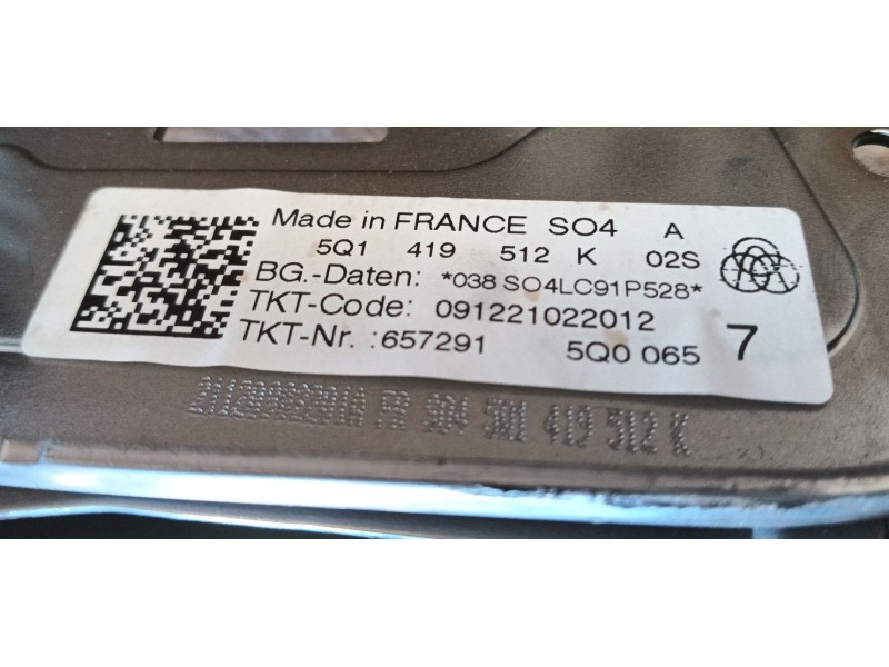 Recambio de columna direccion para volkswagen t-roc (a11, d11) 1.0 tsi referencia OEM IAM 5Q1419512L  
