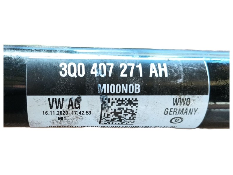 Recambio de transmision delantera izquierda para seat ateca (kh7, khp) 2.0 tdi referencia OEM IAM 3Q0407271CD  