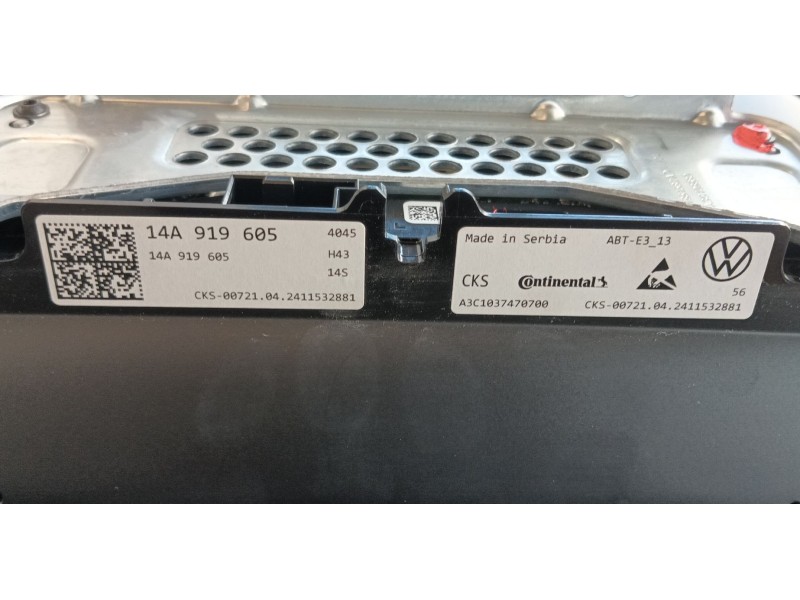 Recambio de pantalla multifuncion para volkswagen golf 1.5 etsi mhev referencia OEM IAM   